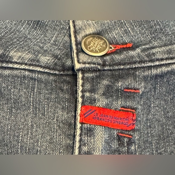 Vintage Marithe Francois Girbaud Dark Blue Straight Leg Jeans Size 10 - Picture 8 of 11